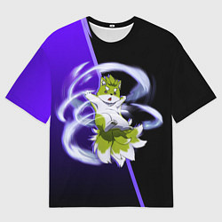 Футболка оверсайз мужская Понто Рыцарь-скелет вступает в параллельный мир, цвет: 3D-принт