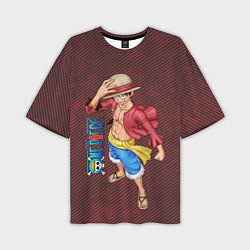 Мужская футболка оверсайз Луффи- One Piece или Большой куш