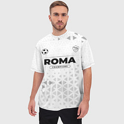 Футболка оверсайз мужская Roma Champions Униформа, цвет: 3D-принт — фото 2