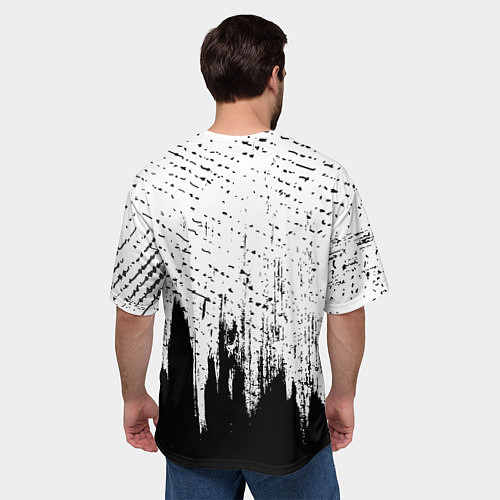 Мужская футболка оверсайз Рэпер Каспийский Груз в стиле граффити / 3D-принт – фото 4