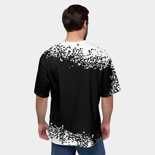 Мужская футболка оверсайз Группа Three Days Grace и Рок Кот / 3D-принт – фото 4