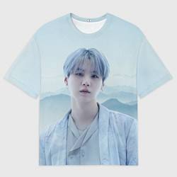 Футболка оверсайз мужская MIN YOONGI BTS YET TO COME, цвет: 3D-принт