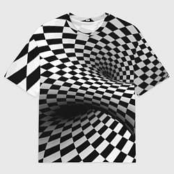 Футболка оверсайз мужская Геометрическая объёмная композиция Авангард, цвет: 3D-принт