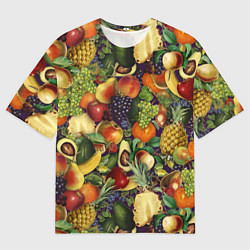 Футболка оверсайз мужская Вкусные Летние Фрукты, цвет: 3D-принт