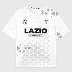 Футболка оверсайз мужская Lazio Champions Униформа, цвет: 3D-принт