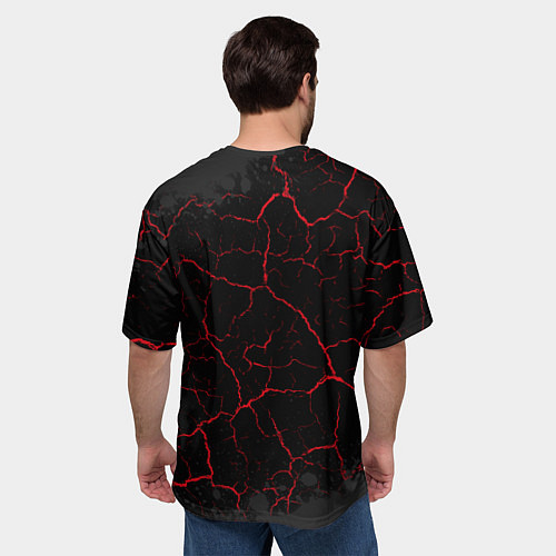 Мужская футболка оверсайз Надпись: сила в правде, а правда в том, что перед / 3D-принт – фото 4