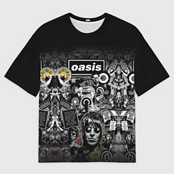 Футболка оверсайз мужская Большой принт группы OASIS, цвет: 3D-принт