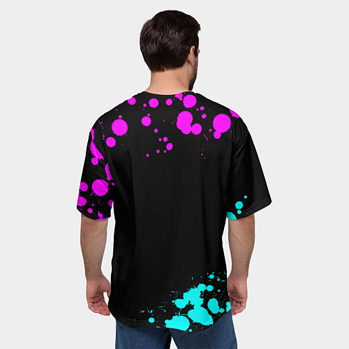 Мужская футболка оверсайз Олег Россия / 3D-принт – фото 4