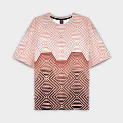 Мужская футболка оверсайз Hexagon Minimal