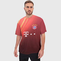 Футболка оверсайз мужская Bayern munchen T, цвет: 3D-принт — фото 2