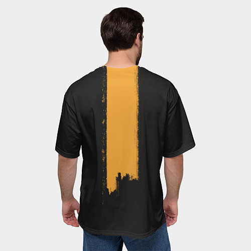 Мужская футболка оверсайз Kerem Bursin / 3D-принт – фото 4