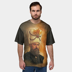 Футболка оверсайз мужская Сулейман, цвет: 3D-принт — фото 2