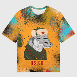 Мужская футболка оверсайз Nft token art USSR