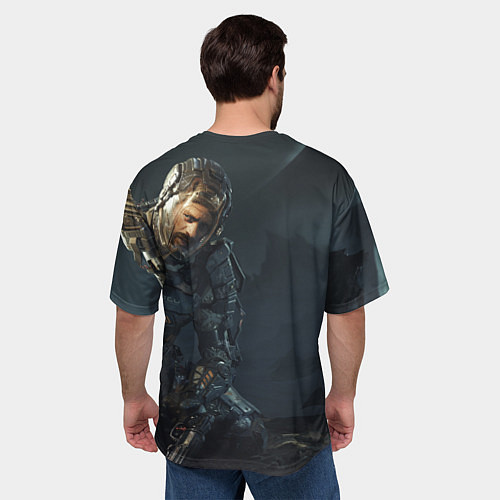Мужская футболка оверсайз Джейкоб на коленях Callisto Protocol / 3D-принт – фото 4