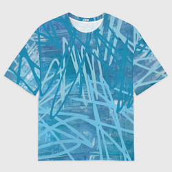 Мужская футболка оверсайз Небесный силуэт