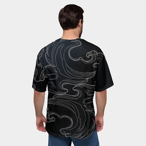 Мужская футболка оверсайз Кирито и Асуна - Sword Art Online / 3D-принт – фото 4