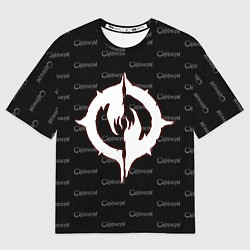 Мужская футболка оверсайз Chaoseum Pattern Emblem