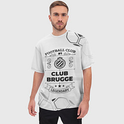 Футболка оверсайз мужская Club Brugge Football Club Number 1 Legendary, цвет: 3D-принт — фото 2