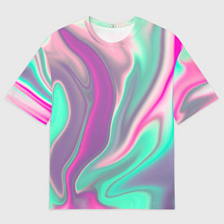 Футболка оверсайз мужская Digital Wave, цвет: 3D-принт