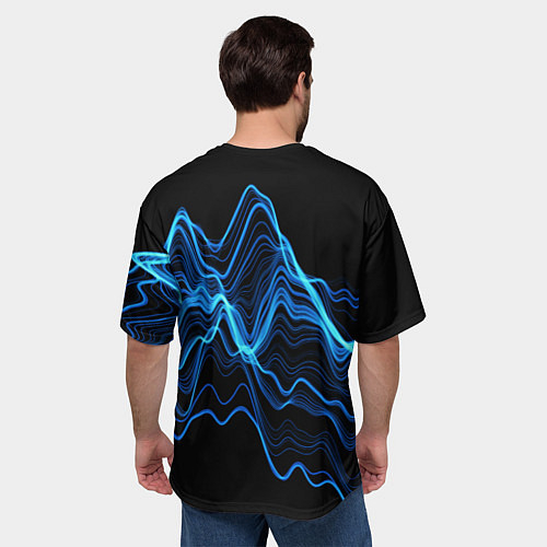 Мужская футболка оверсайз Сейлор Меркурий -гениальная школьница / 3D-принт – фото 4