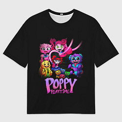 Футболка оверсайз мужская POPPY PLAYTIME chapter 2 персонажи игры, цвет: 3D-принт