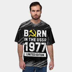 Футболка оверсайз мужская Born In The USSR 1977 year Limited Edition, цвет: 3D-принт — фото 2