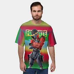 Футболка оверсайз мужская Fortnite Revolt Винтик - реально кульный чувак, цвет: 3D-принт — фото 2