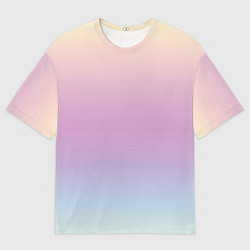 Мужская футболка оверсайз Gradient Pastel