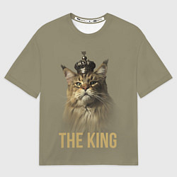 Футболка оверсайз мужская Король котов Мейн-кун, цвет: 3D-принт