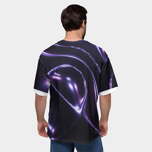 Мужская футболка оверсайз Абстракция drag and drop / 3D-принт – фото 4