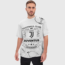 Футболка оверсайз мужская Juventus Football Club Number 1 Legendary, цвет: 3D-принт — фото 2