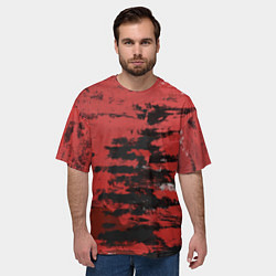 Футболка оверсайз мужская Взгляд во тьму, цвет: 3D-принт — фото 2