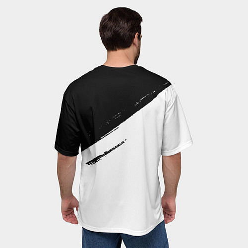 Мужская футболка оверсайз Ювентус фс / 3D-принт – фото 4