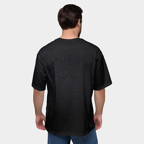 Мужская футболка оверсайз Кадровики решают всё с фоном / 3D-принт – фото 4