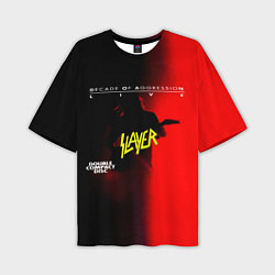 Мужская футболка оверсайз Decade of Aggression - Slayer