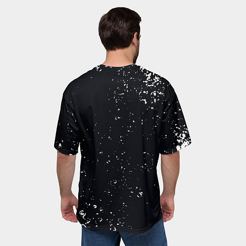 Мужская футболка оверсайз Кровавые слезы самурая / 3D-принт – фото 4