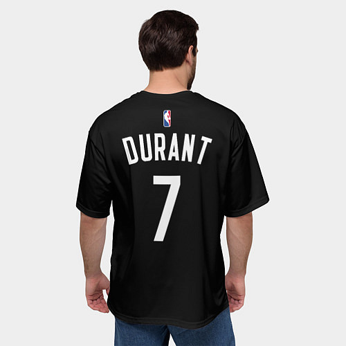 Мужская футболка оверсайз Кевин Дюрант Бруклин / 3D-принт – фото 4