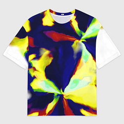 Мужская футболка оверсайз Разноцветный вспышка