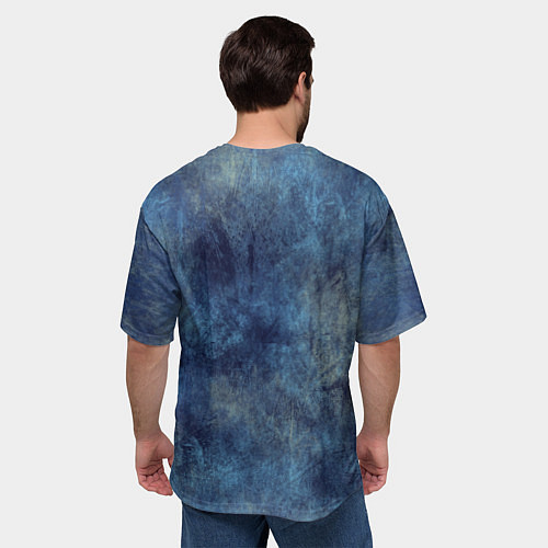 Мужская футболка оверсайз Мандала-цветок / 3D-принт – фото 4