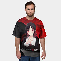 Футболка оверсайз мужская Госпожа Кагуя Синомия, цвет: 3D-принт — фото 2