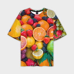 Мужская футболка оверсайз ABUNDANCE OF FRUITS