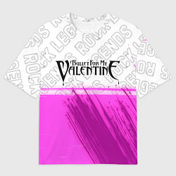 Футболка оверсайз мужская Bullet For My Valentine Rock Legends, цвет: 3D-принт
