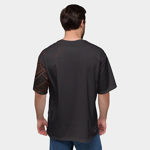 Мужская футболка оверсайз Ху Тао-хозяйка ритуального бюро / 3D-принт – фото 4