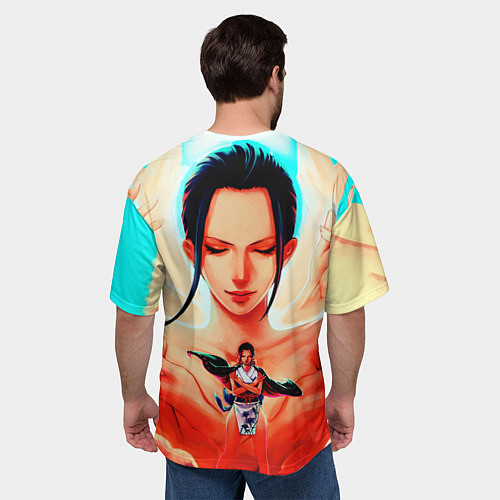 Мужская футболка оверсайз НИКО РОБИН ВАН ПИС / 3D-принт – фото 4