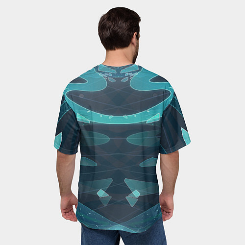 Мужская футболка оверсайз Xiao - Сяо / 3D-принт – фото 4