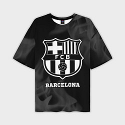 Футболка оверсайз мужская Barcelona Sport на темном фоне, цвет: 3D-принт