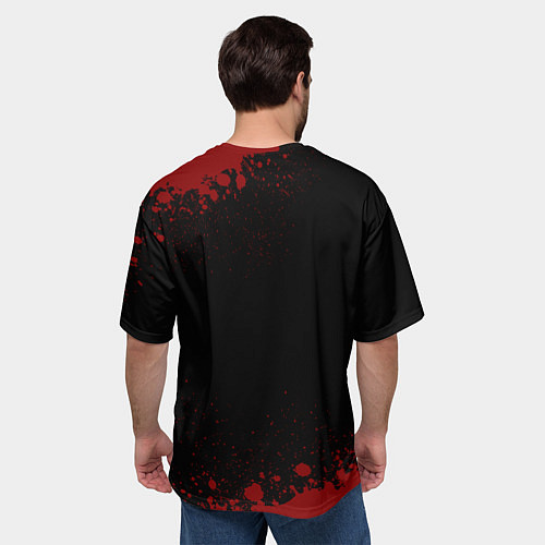 Мужская футболка оверсайз Надпись: сила в правде, а правда в том, что перед / 3D-принт – фото 4