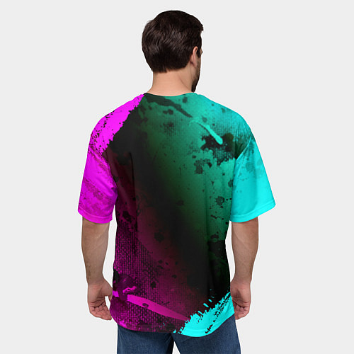 Мужская футболка оверсайз Святослав Россия / 3D-принт – фото 4