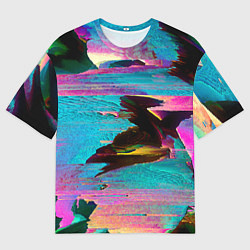 Футболка оверсайз мужская Multicolored vanguard glitch, цвет: 3D-принт