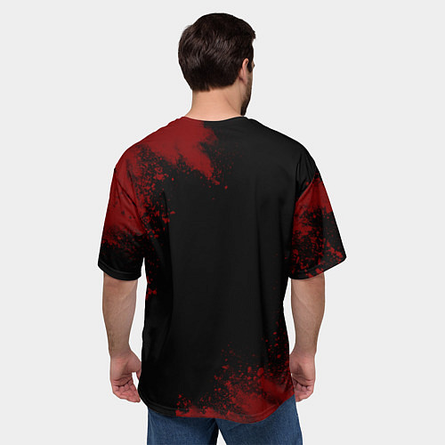 Мужская футболка оверсайз Надпись: сила в правде, а правда в том, что перед / 3D-принт – фото 4